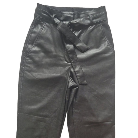 Babaton Vegan Leather Tie-Front Pants - Picture 5 of 12
